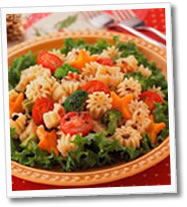 Ensalada de verduras con pasta