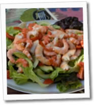 Ensalada de camarones al curry