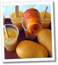 Paletas heladas de mango